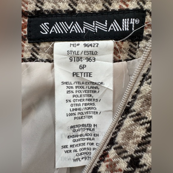 Stunning Vintage Wool midi Skirt US 6P - Picture 8 of 8